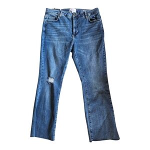 Lola Jeans Billie-DIS High-Rise Bootcut Denim Size 32 Medium Wash Distressed